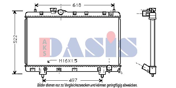 AKS DASIS Radiaator,mootorijahutus 213870N